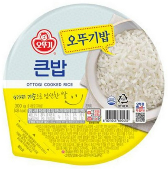 오뚜기 큰밥, 300g, 24개