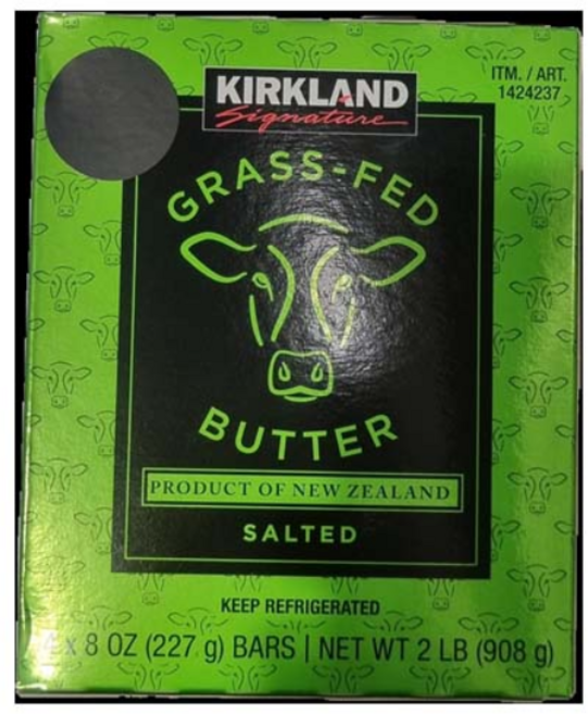 커클랜드 목초사육 가염버터908g 아이스포장무료, 908g, 1박스