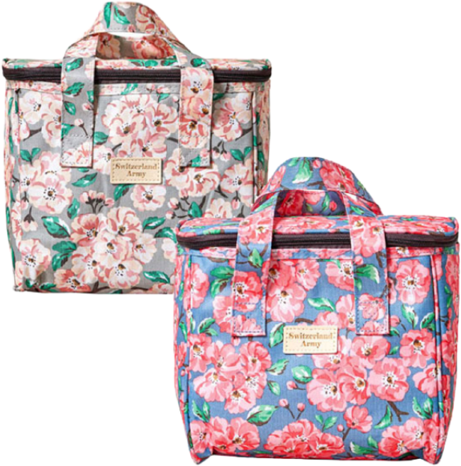 스위칠랜드아미 쿨러백 8L 보냉가방 (차량용 골프용 피크닉용 장보기용), 핑크벚꽃