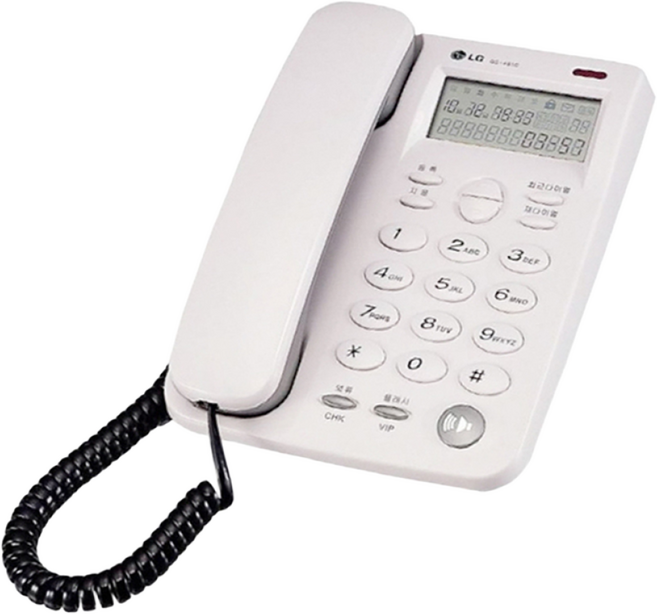 지앤텔 GS-461C 화이트 아이보리 발신자표시전화기 유선전화기