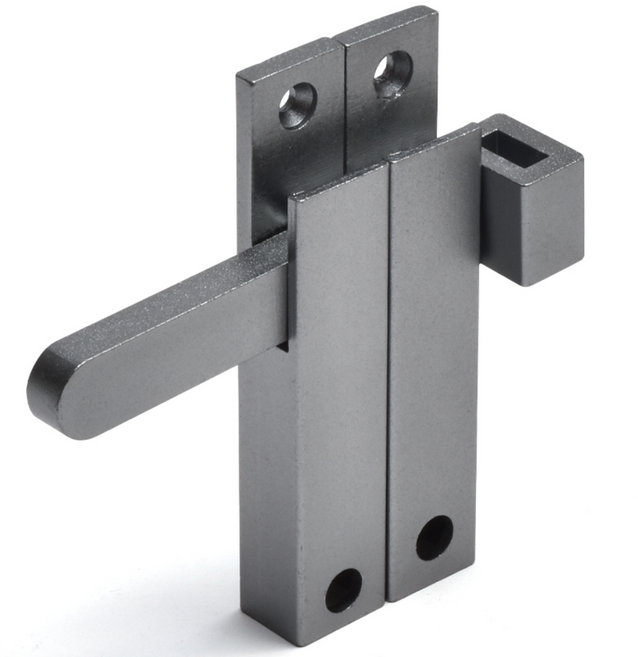 두일 회전빗장 그레이색상 빗장걸이 이중 안전고리 장금장치 방범 보안 창문 도어, 그레이, 1개