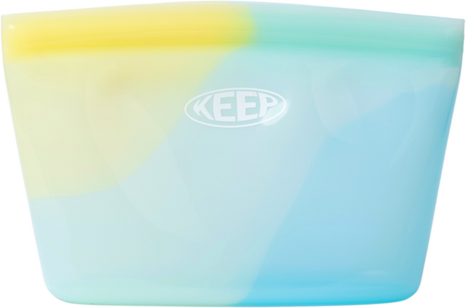 킵스위밍 와이드오픈 실리콘 수영 파우치 수영가방, 하와이안비치