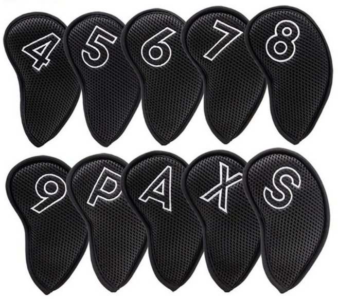 어클렛 아이언 헤드커버 세트, 메쉬소재 헤드커버