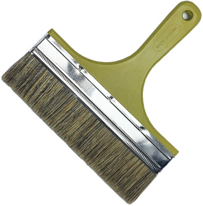 용호브러쉬 도베붓 미장솔 8인치 프라스틱손잡이, 1개