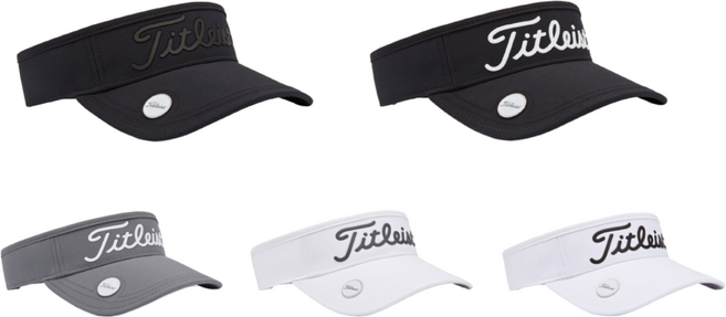 타이틀리스트 플레이어스 볼마커 바이저 TH25VPBMK 썬캡 아쿠쉬네트코리아 정품, 챠콜/화이트, 1개