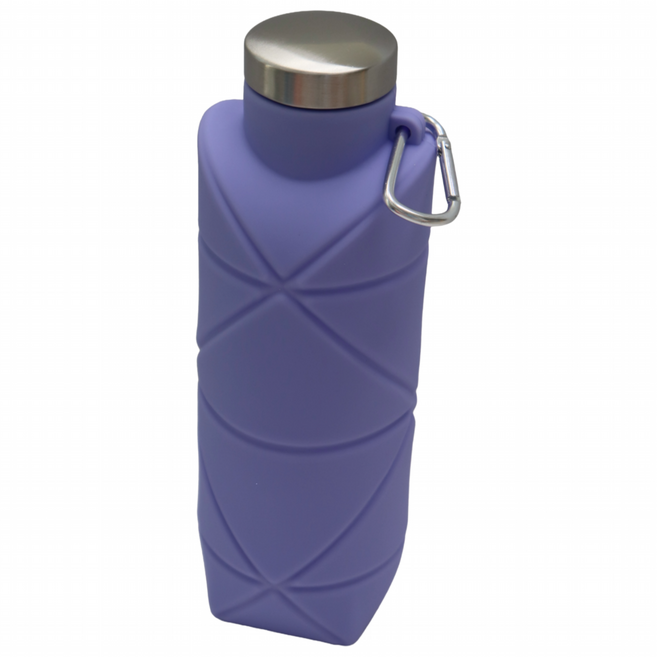 더좋은선택 접이식 휴대용 산책 등산 조깅 강아지산책 러닝 물병 물통 700ml, 1개, 퍼플