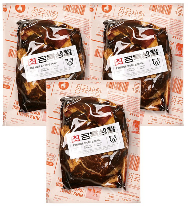 [무료배송/당일출고] 정육생활 간장 돼지불고기 200g, 3개