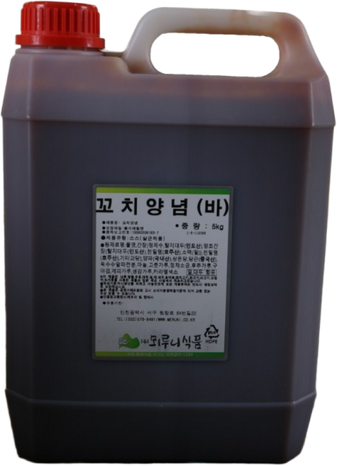 뫼루니식품 직화 닭꼬치양념 바베큐맛 5KG 닭꼬치소스 꼬지소스, 1개
