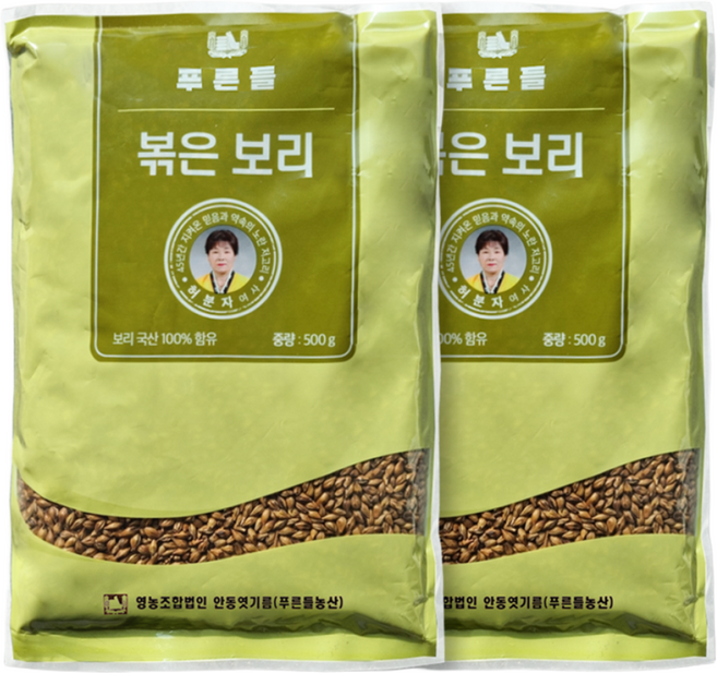 [명석농산] 국산볶은보리차, 1개, 2개입, 500g