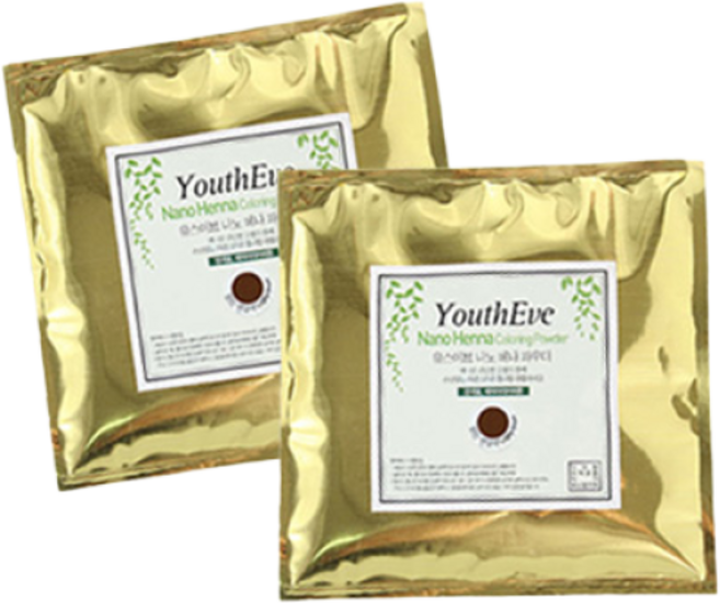 10% 유스이브 헤나 2종set -염색 새치커버용(인도산) 사은품 : 염색도구6종 증정, 내추럴오렌지, 뉴트럴(무색 트리트먼트), 1개