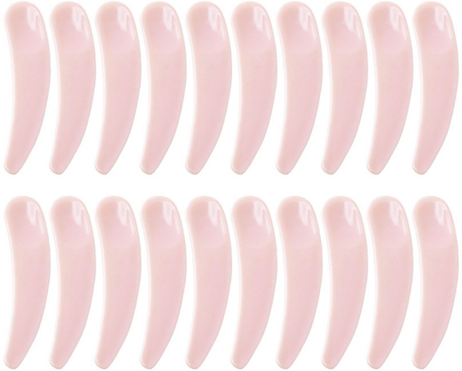 리르베르 화장품 크림 스푼 스패츌러, 20개, 핑크