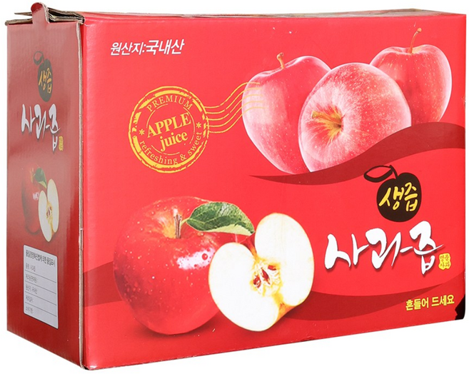 국산 100% 사과즙 사과착즙 110ml, 1박스