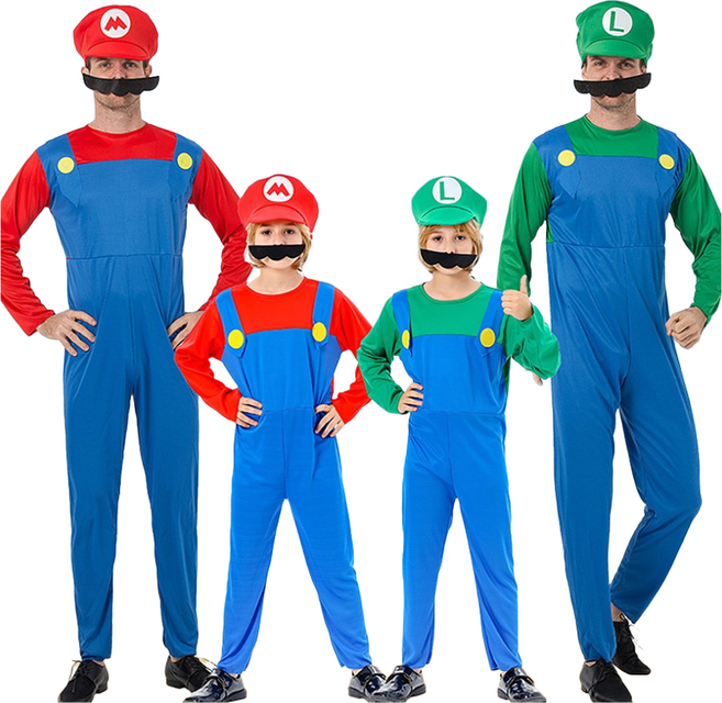 파티앤온 할로윈 코스튬 슈퍼마리오 의상 졸업사진 체육대회 반티