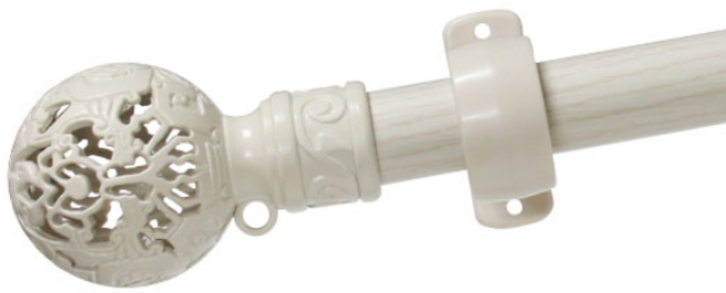 한국레일갤럭시 25mm 지구 커튼봉 커텐봉, 아이보리