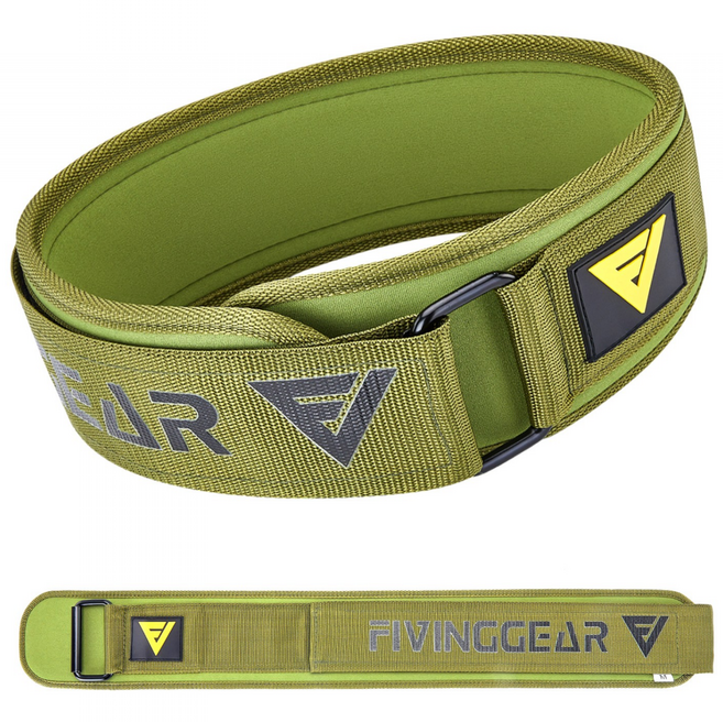 FIVING 허리보호대 복압벨트 웨이트 리프팅 핵심 서포트 밸트, 녹색, 1개