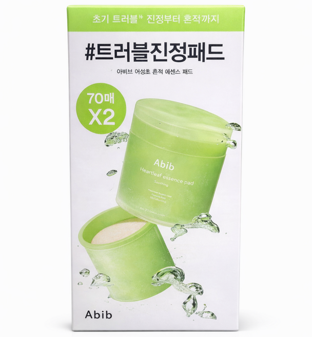아비브 어성초 흔적 에센스 패드 클리어터치 70매 2개, 70매입