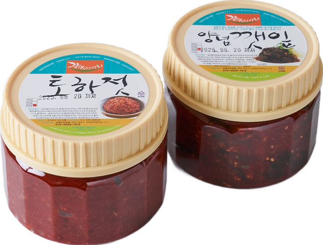 토하젓500g + 양념깻잎500g 2종 세트, 1세트, 1kg