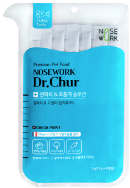 노즈워크 반려동물 닥터 짜먹는 간식 12g x 6p, 참치맛, 72g, 1개