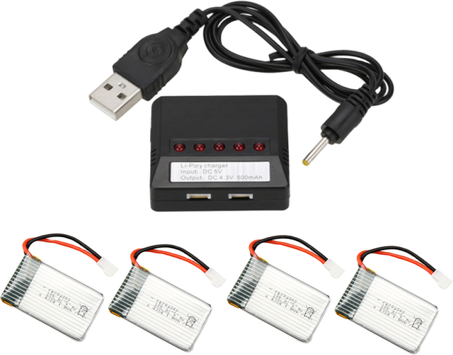 SYMA X5 입문용 어린이 초등학생 교육용 드론, 1개, 시마 X5 드론전용 배터리4개+5구충전(드론제외)