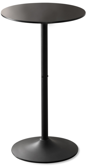 알엠즈 씨엘 바테이블 스탠딩 원형 사각 카페 인테리어 홈바 탁자 빠 테이블, 씨엘 원형 블랙