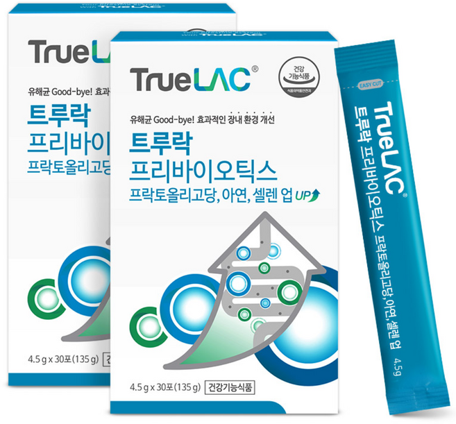 휴럼 트루락 프리바이오틱스 아연 유산균, 135g, 2개