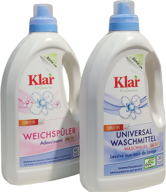 민감한 피부를 위한 마미자리샵 독일 클라 액체 세탁세제 1.5L+섬유유연제 1.5L, 1.5L, 1개