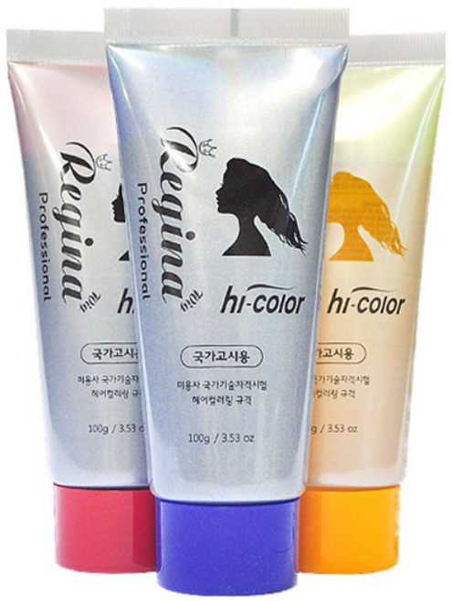 레지나 프로페셔널 하이컬러(학원용/국가고시용)산성컬러 100ml, 레드, 1개