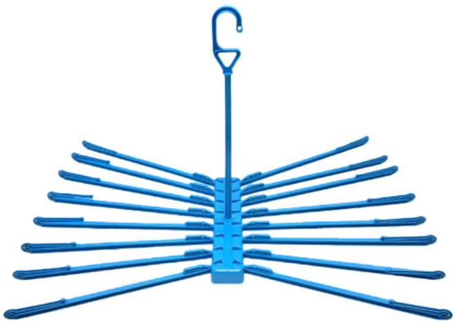 KR리빙 접이식 편리한 빨래건조 넉넉한 대형 사각건조대, 블루