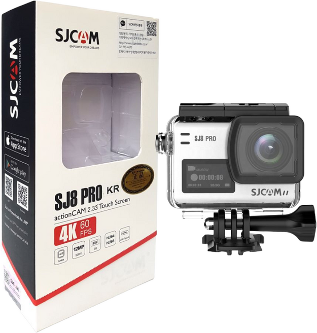 SJCAM SJ8 PRO 액션캠, 화이트(빅패키지)