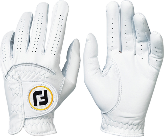 24 풋조이 스테이소프 올양피 남성 왼손 골프장갑, 화이트, 1개