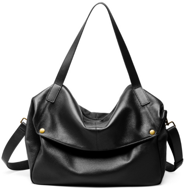 미녹지구 여성용 프리미엄 천연 소가죽 숄더백 빈티지 부드러운 크로스백 가방 대용량 핸드백