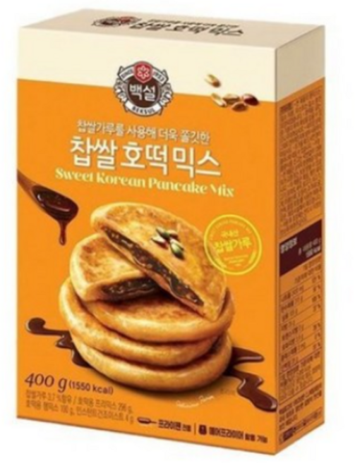 백설 찹쌀 호떡믹스, 400g, 5개