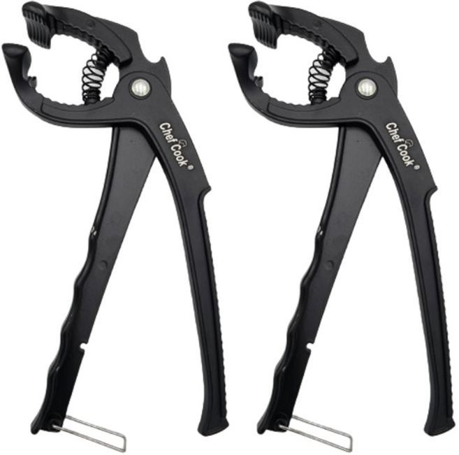 [셰프앤쿡] 스프링 뚝배기 집게 2p, 2개