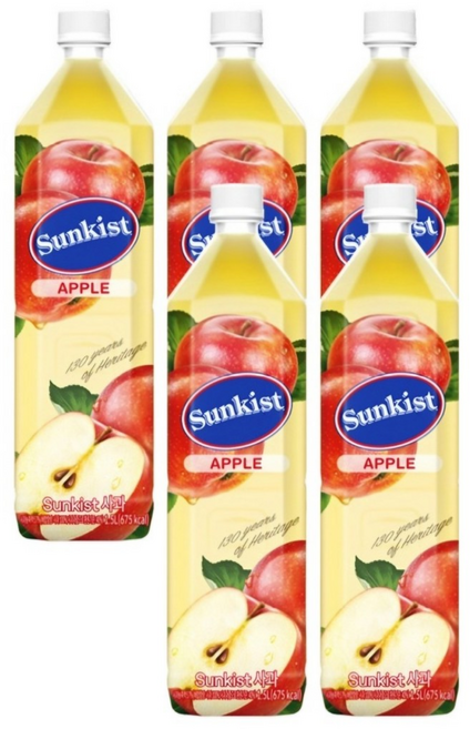 썬키스트 사과주스, 1.35L, 6개