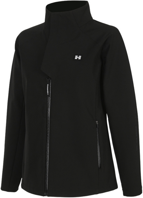 로켓그로스_험머 여성 H3 시그니처 로고 라이크라 트랙 자켓 블랙