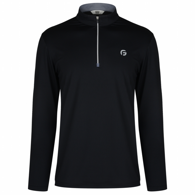 몽츠로스 조르지오페리 골프 남성 시그니쳐 하프넥 반집업 티셔츠