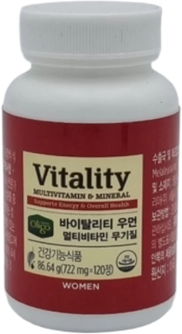 멜라루카 우먼 멀티비타민 무기질 120정, 1개 - 쿠팡