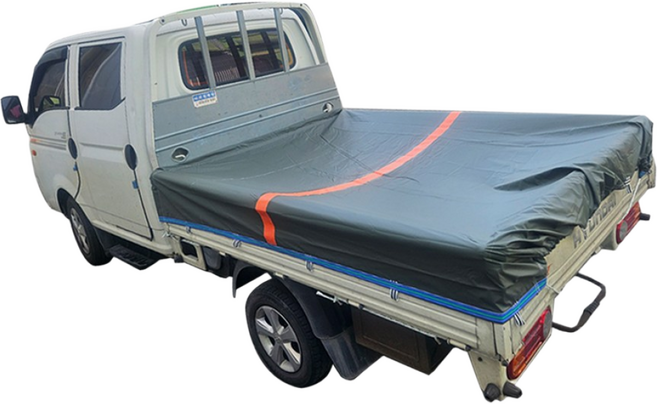 베스트 프리미엄 방수천갑바 경량 호루 옥스포드 + 타포린 차호루 갑바 2.7m x 3.6m 완전방수 차호루 화물차용품, 1개