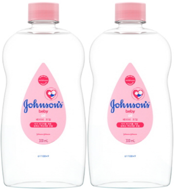 존슨즈 베이비 오일 자연유래성분 300ml x 2개