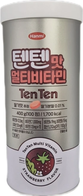 한미 텐텐맛 멀티비타민 100정, 1개 - 쿠팡