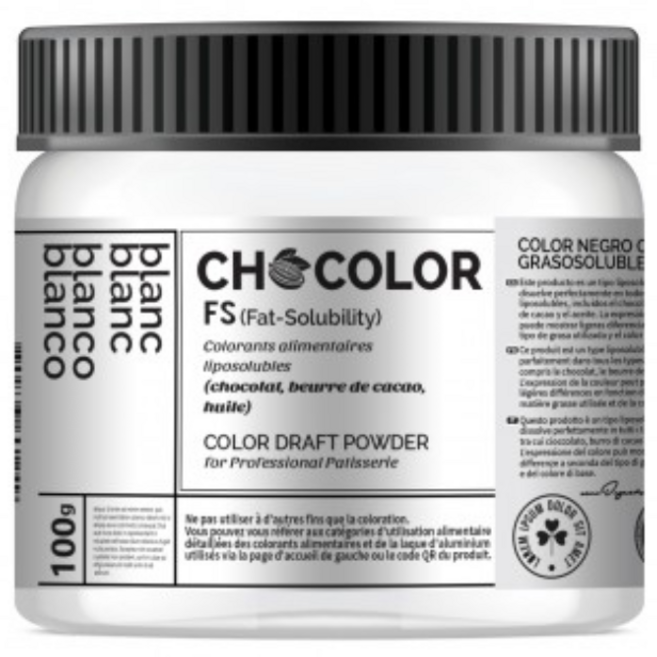 쿠커페이스 화이트색소블랑블랑 FS 쇼칼라 초콜릿 지용성색소 분말타입, 100g, 1개