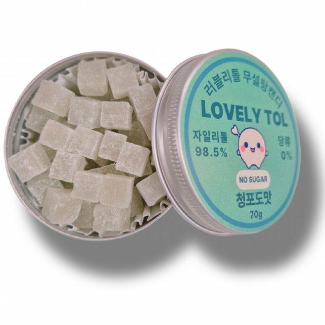 러블리톨 청포도맛 무설탕자일리톨캔디, 1개, 70g