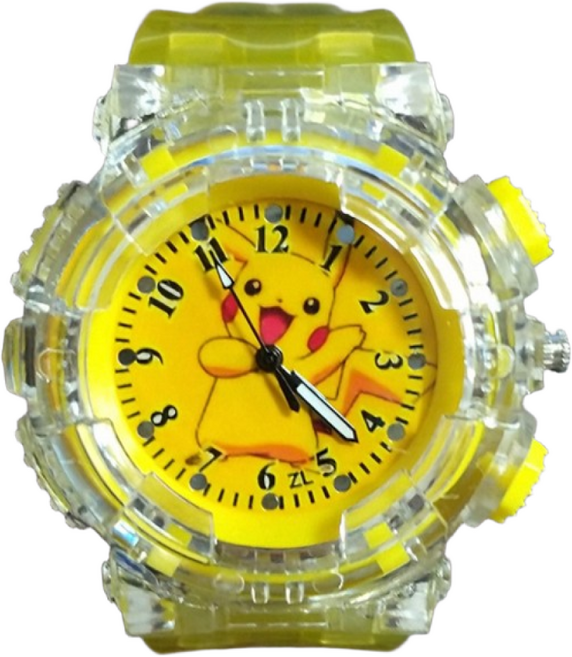 (국내당일발송)NEW 피카추 루소 발광시계 5color 어린이집 선물 유치원 선물 생일선물 입학 졸업 선물 교회행사 선물 선물(키링증정)