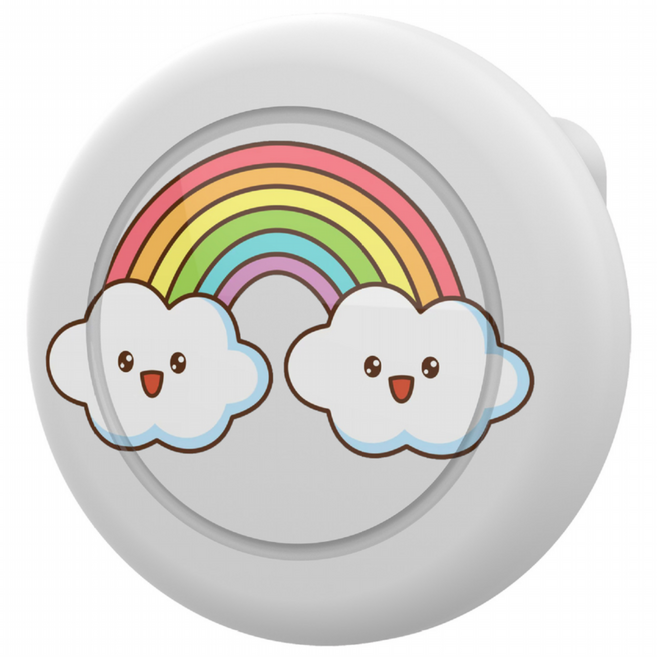 리바앤코 애플 에어태그1/2 실리콘 케이스, 1개, 무지개