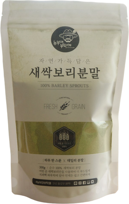 새싹보리분말 100g or 300g(대용량), 1개, 300g