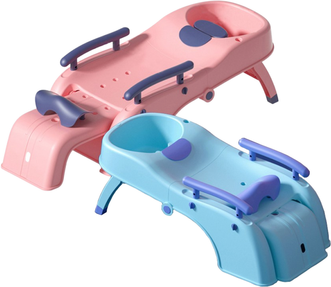 [베이비캠프]접이식 임산부용 샴푸체어/성인용 샴푸체어, 블루, 1개