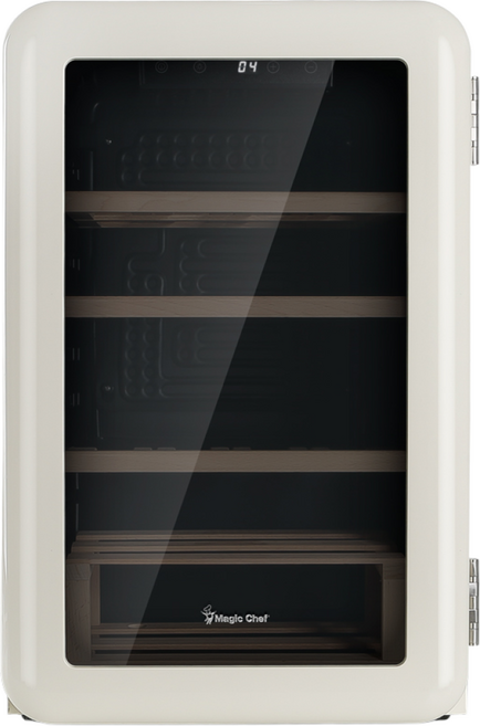 매직쉐프 레트로 컴프레셔 와인셀러 MEW-HR19W 크림베이지, HR-19W(크림)