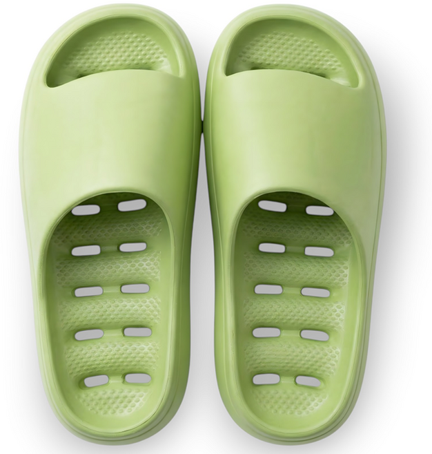 로렌드 물때 안끼는 미끄럼방지 EVA 욕실화, 1개, 그린