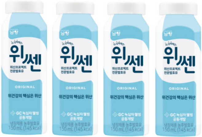 남양 불가리스 위쎈, 150ml, 4개