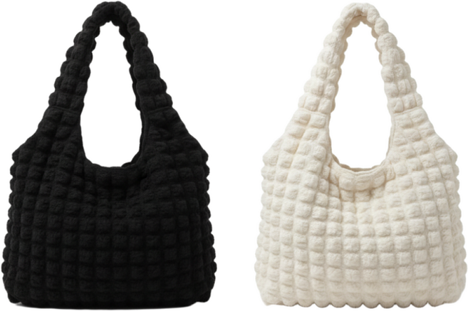 퀄팅 토트백 1+1 데일리 패딩 가방